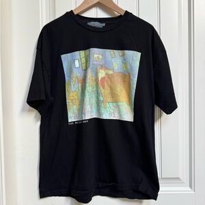 Primark Black Oversized Cotton Vincent Van Gogh “The Bedroom” T-Shirt. Size M